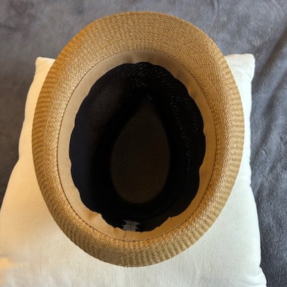 Tan Fedora with Blue banding - Picture 4 of 5